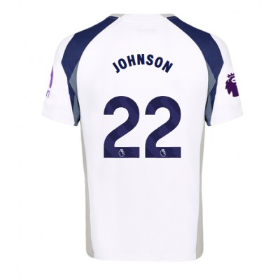 Moški Nogometni dresi Tottenham Hotspur Brennan Johnson #22 Domači 2025-26 Kratek Rokav Moški Nogometni dresi Tottenham Hotspur Brennan Johnson #22 Domači 2025-26 Kratek Rokav